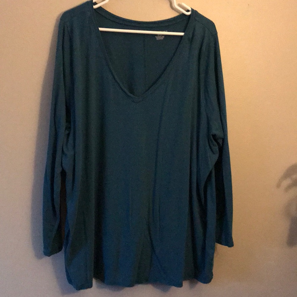 Teal long sleeve shirt
